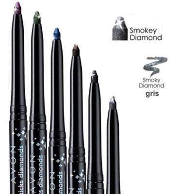 Crayon eyeliner rétractable yeux scintillant Gris Smokey Diamond Avon Diamonds longue tenue