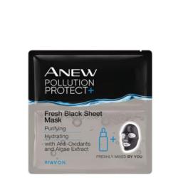 Masque en feuille noir rafraîchissant : ANEW POLLUTION PROTECT 
