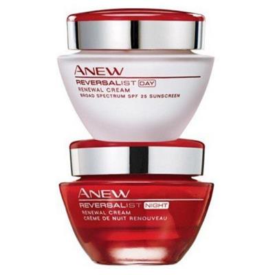 Lot soins Anew Reversalist 40 ans et + Avon : crème de jour + crème de nuit