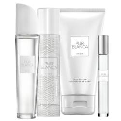 Lot PUR BLANCA Avon : eau de toilette, mini spray, lotion, do spray