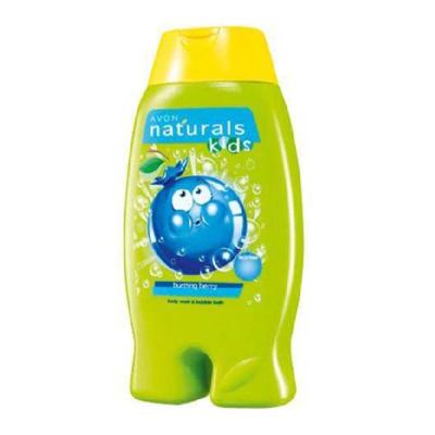 Bain mousse gel douche pour enfant Avon Naturals Kids à la myrtille craquante