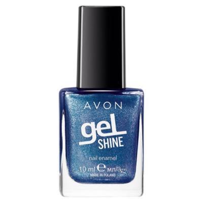 Vernis à ongles pailleté bleu AVON