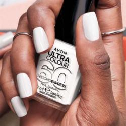 Vernis blanc Wow White séchage express Avon