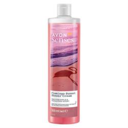 Crème de douche ananas frangipanier Flamingo Sunset Senses Avon 250ml