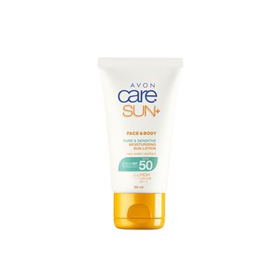 Crème solaire hydratante visage et corps SPF 50, très résistante à l'eau