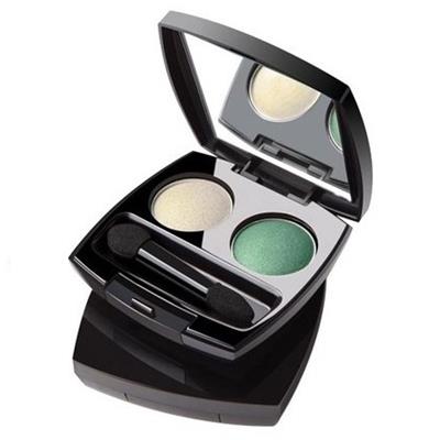 Duo d'ombres à paupières Fresh Jade (vert et blanc) Avon