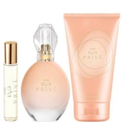 Lot de 3 produits Eve Privé : eau de parfum, lait corps et mini parfum Avon