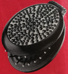 Brosse pliable de voyage et compacte AVON Sparkle noire à strass et miroir