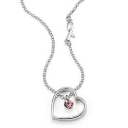 Collier de l'esprance Avon coeur pour lutter contre le cancer du sein