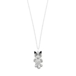 Collier Maribel Chat mignon articul  strass