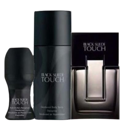 Lot BLACK SUEDE TOUCH Avon : eau de toilette, déo bille et déo vapo