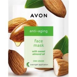 Masque en tissu anti-âge à l'huile d'amande douce Avon