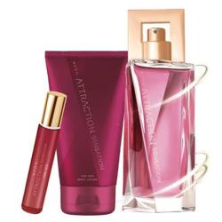 Coffret ATTRACTION SENSATION 3 produits : parfum, mini parfum et lait hydratant