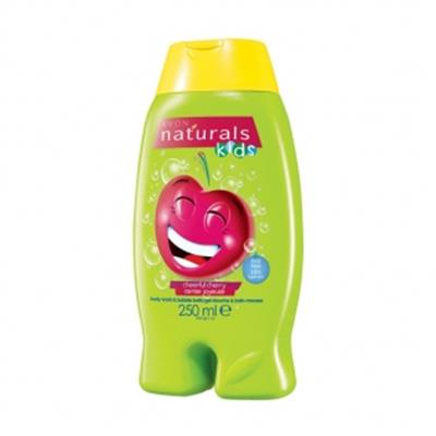 Bain mousse gel douche pour enfant Avon Naturals Kids à la cerise joyeuse