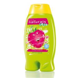 Bain mousse gel douche pour enfant Avon Naturals Kids à la fraise tourbillonnante