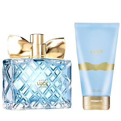 Lot LUCK LIMITLESS Avon : eau de parfum, lotion