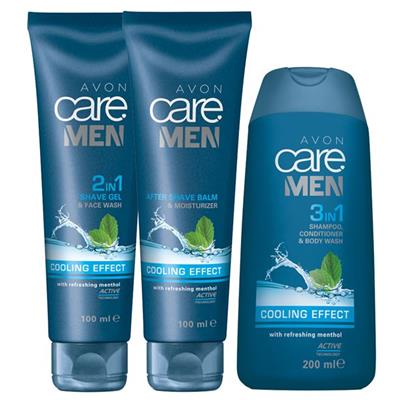 Lot MEN COOLING Avon Care : 3 produits rasages et hydratants