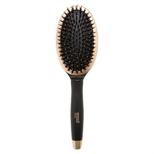 Brosse à cheveux coussin noir et or tous types de cheveux