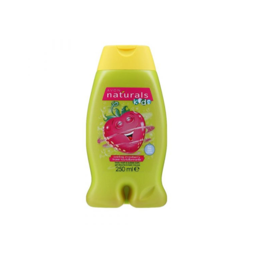 Bain mousse gel douche pour enfant Avon Naturals Kids à la fraise tourbillonnante