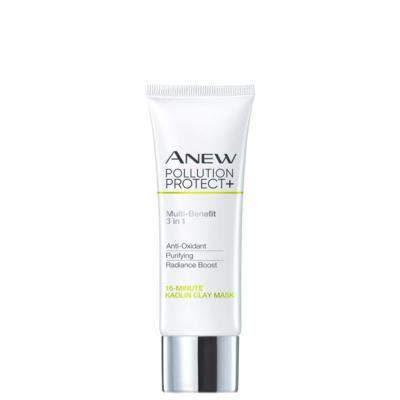 Masque visage 3 en 1 coup d'éclat pollution protect + Avon ANEW