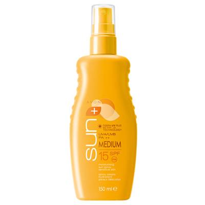 Spray solaire hydratant peaux sensibles Avon Sun - indice 15