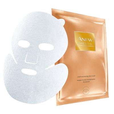 Masque tissu anti-âge 15min pour le visage AVON Anew Essential