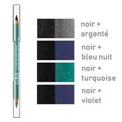 Crayon khôl 2 mines noir, violet, bleu ou turquoise Avon
