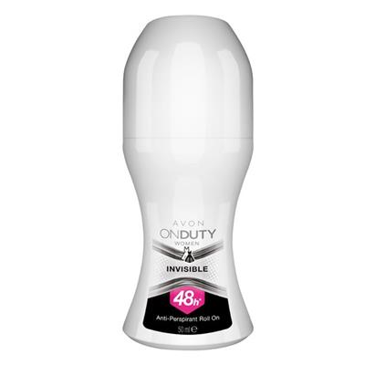 Déodorant à bille anti-transpirant et anti traces pour femme Avon On Duty Invisible