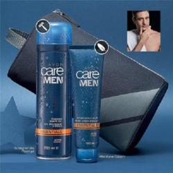 Lot MEN ESSENTIALS Avon Care : 2 produits de rasage, trousse