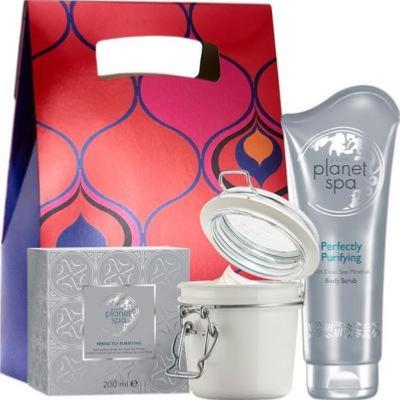 Lot 2 soins aux sels minéraux de la mer morte : gommage et crème corps Avon Planet Spa