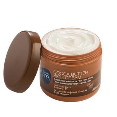 Crème riche corps, mains et visage Avon Care au beurre de cacao