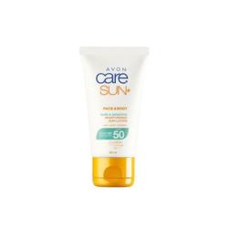 Crème solaire hydratante visage et corps SPF 50, très résistante à l'eau