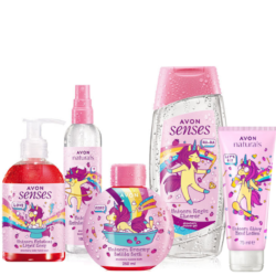 Lot de 5 produits Licorne pour enfant à la fraise