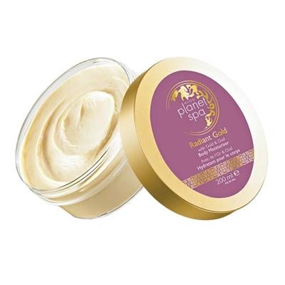 Crème hydratante corps AVON contenant de l'or et de l'oud Radiant Gold