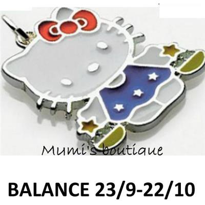 Collier Helly Kitty signe du zodiaque Balance