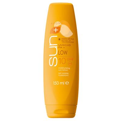 Lait crème solaire hydratant Avon indice 10 - protection faible pour un bronzage rapide