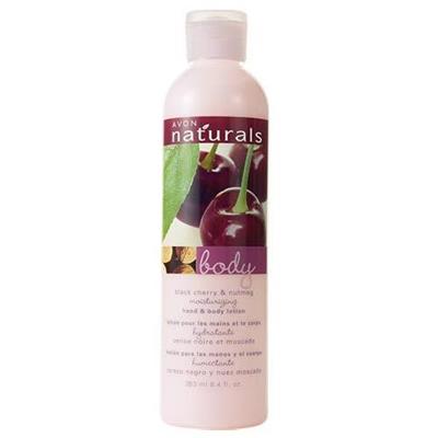 Lait hydratant mains et corps Avon Naturals Cerise et Muscade