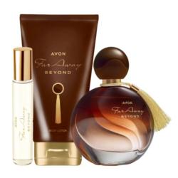 Lot FAR AWAY BEYOND Avon : eau de parfum, lotion, spray