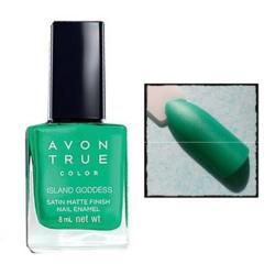 Vernis à ongles vert mat satiné Island Goddess Avon